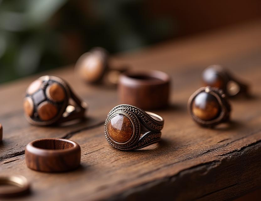 Bijoux en bois artisanaux BoisLune Creations