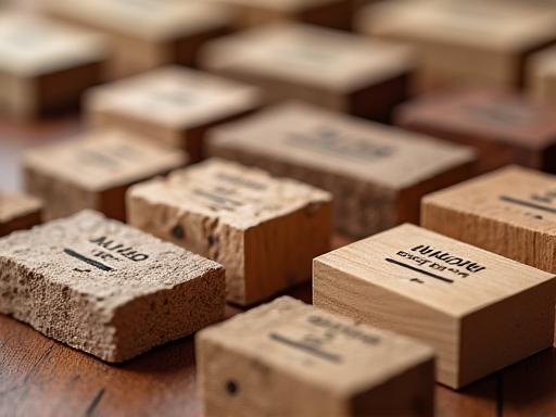 Collection d'essences de bois français locales