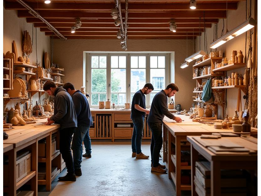 Atelier d'artisans bijoutiers bois Lyon
