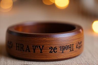 Bracelets en bois assortis pour anniversaire